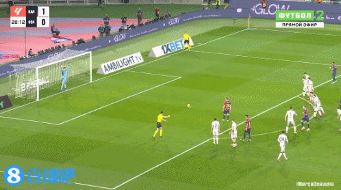 巴萨2球领先！奥尔莫造黄点 失点但对手提前进禁区 重罚命中！